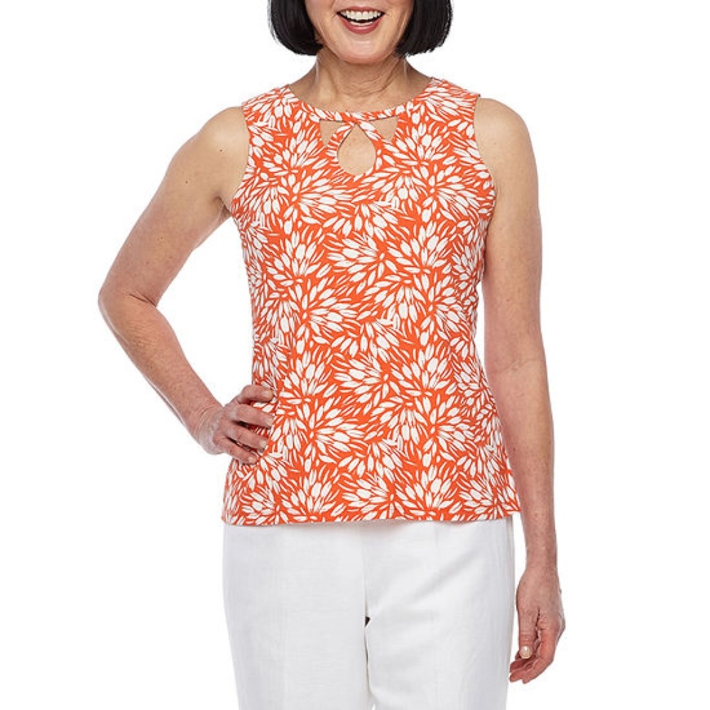 womens keyhole neck sleeveless blouse